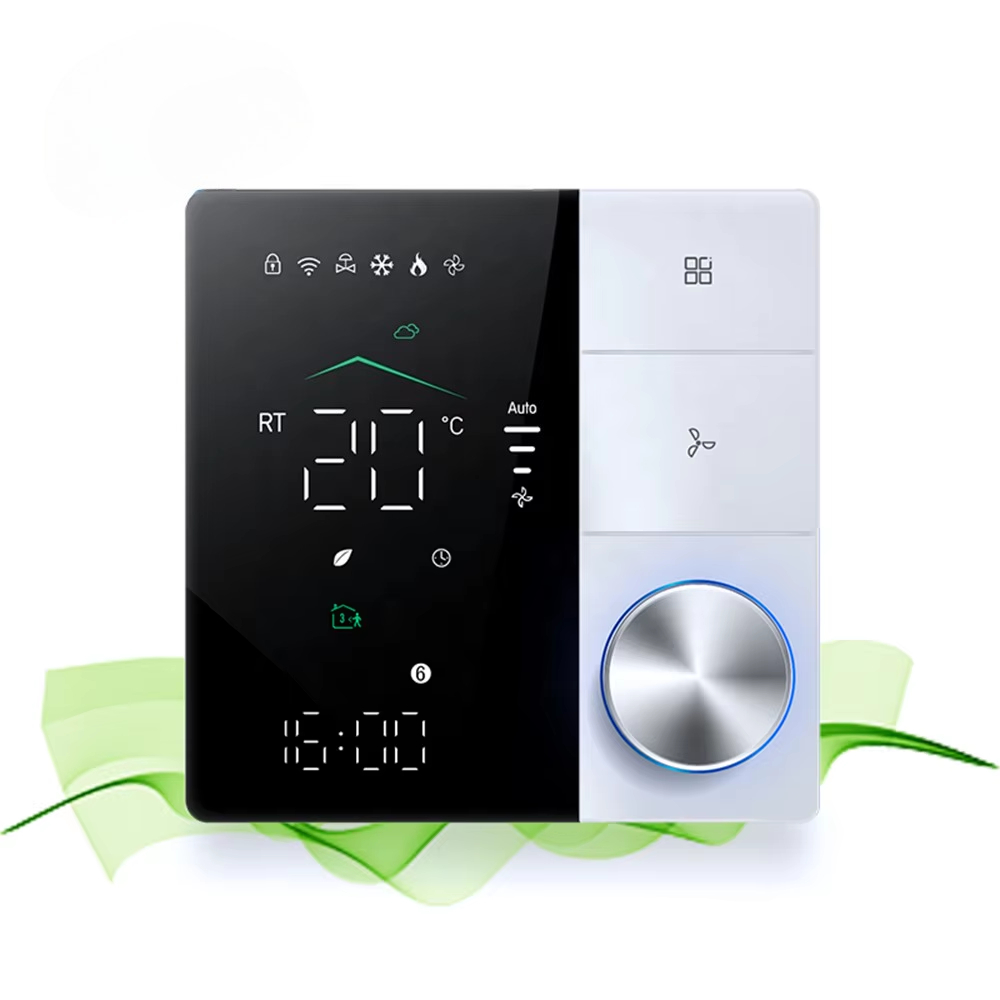 Wifi Thermostat - ชุดแฟนคอยล์ควบคุมอุณหภูมิอากาศบริสุทธิ์ 10A ทูย่า WiFi เทอร์โมสตัทเครื่องปรับอากาศส่วนกลาง แผงควบคุมระบบทำความร้อนใต้พื้นอัจฉริยะ