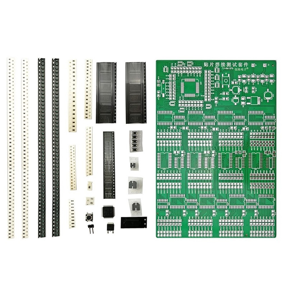 Electronics Project Kit - แผ่นฝึกหัดบัดกรี SMT พร้อมชิ้นส่วน SMD 300 ชิ้น