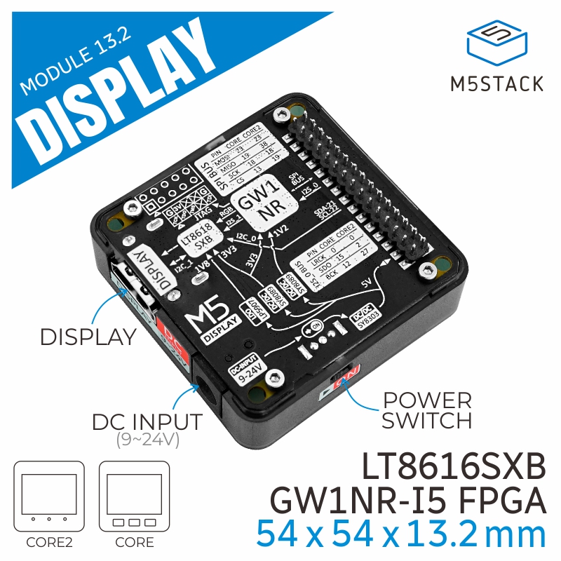 Electronics Project Kit - โมดูลแสดงผลอย่างเป็นทางการของ M5Stack 13.2