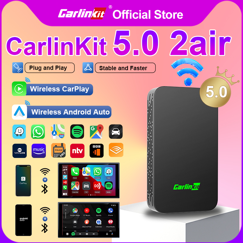 Wifi Smart Plug - CarlinKit 5.0 กล่องแปลง Android Auto แบบมีสายเป็นไร้สาย