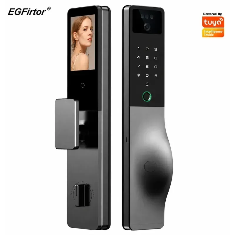 Smart Door Lock Wifi - สมาร์ทล็อค ระบบอินเตอร์คอม รหัสผ่าน รีโมท Tuya ลายนิ้วมือ