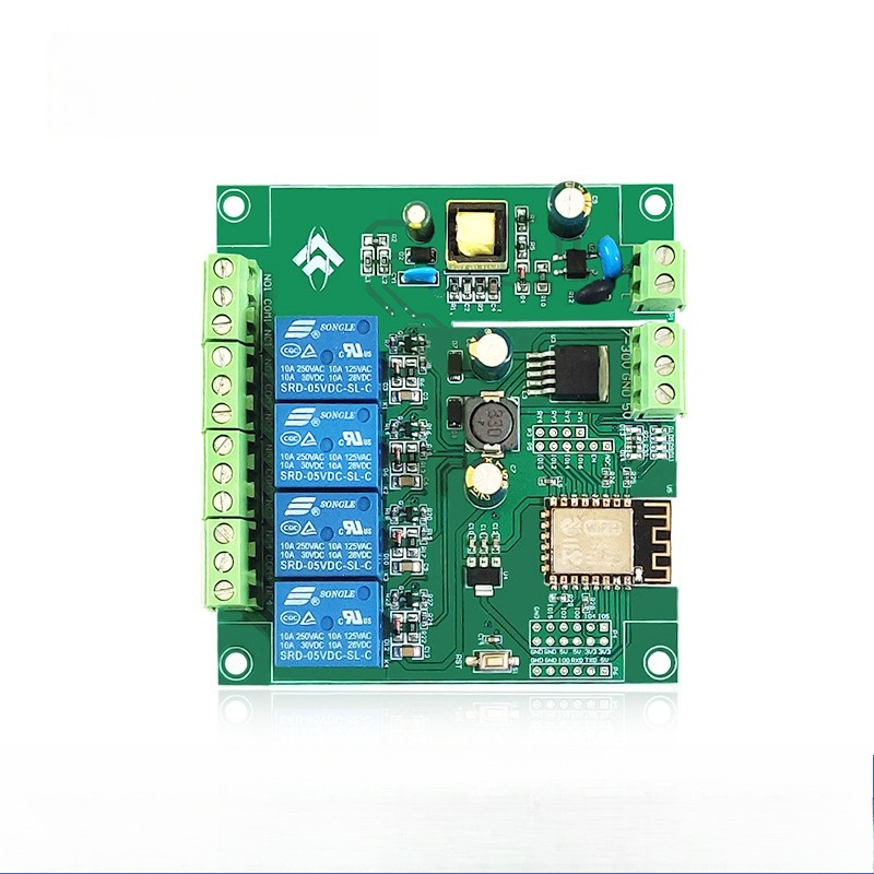 Esp8266 Relay Module - บอร์ดรีเลย์ AC/DC Esp8266 Wifi โมดูลรีเลย์สี่ทาง Esp-12f