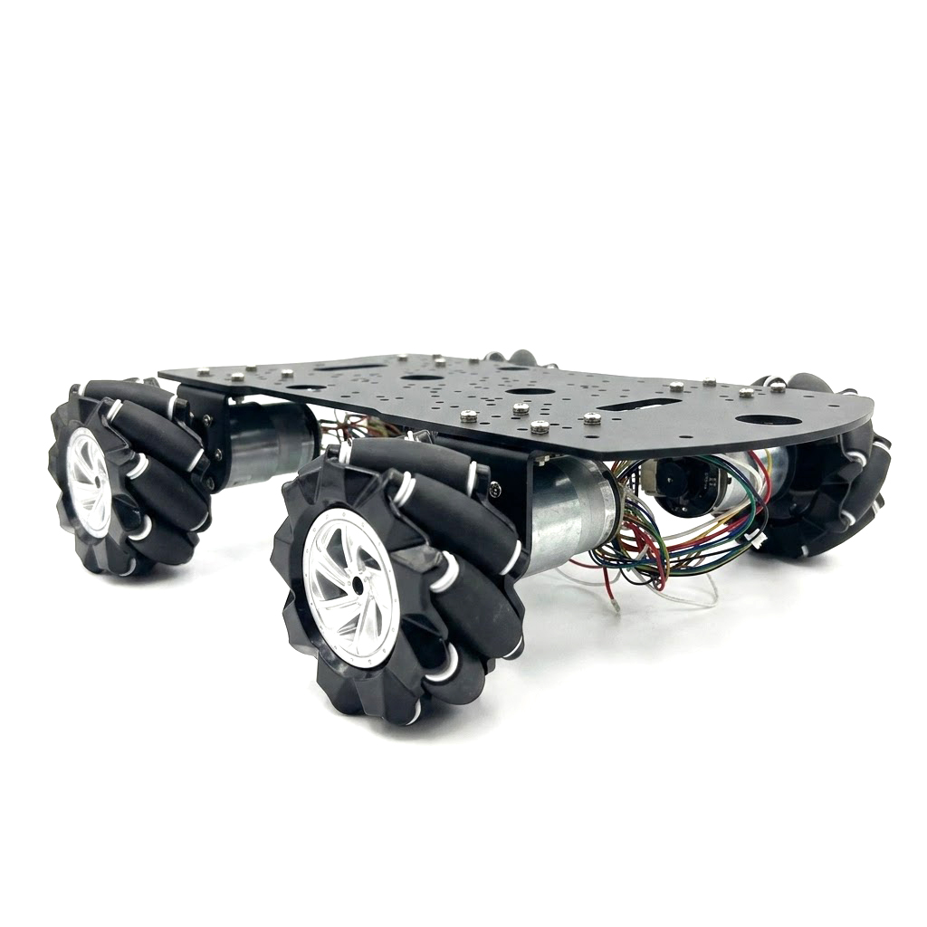 Stem Robotics Kit - แชสซีรถหุ่นยนต์ล้อเมคานัม 4WD รับน้ำหนัก 15 กก. พร้อมมอเตอร์ฮอลล์