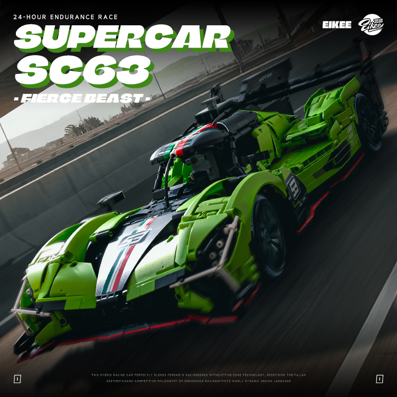 Stem Robotics Kit - ชุดตัวต่อรถแข่ง MOC Lamborghini SC63 WEC &