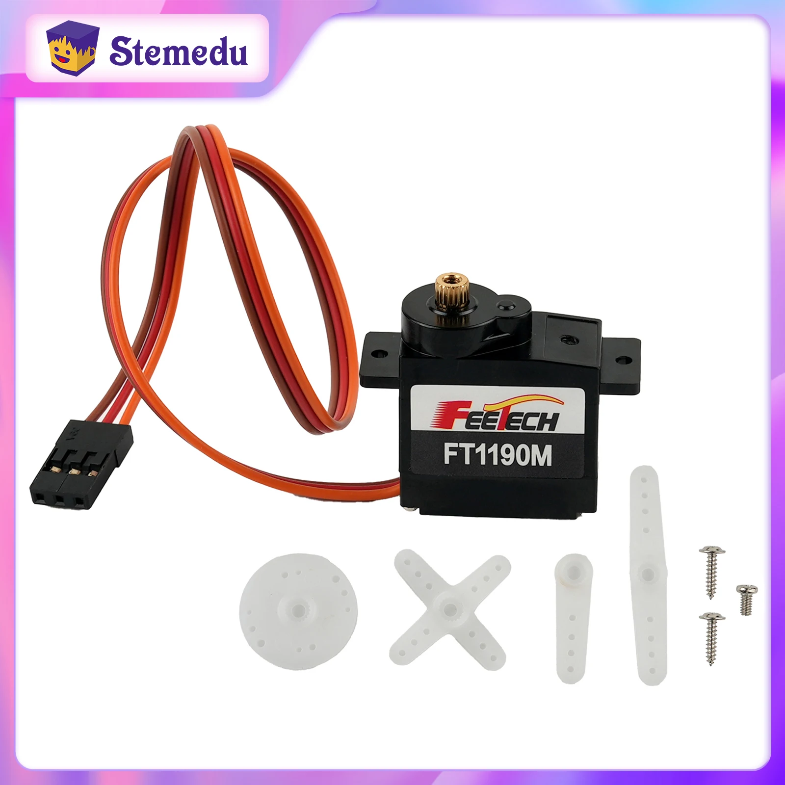 Microcontroller Kit - FEETECH FT1190M 4.8-6v 3.5kg มอเตอร์เซอร์โวแบบไม่มีแกน แกนโลหะ