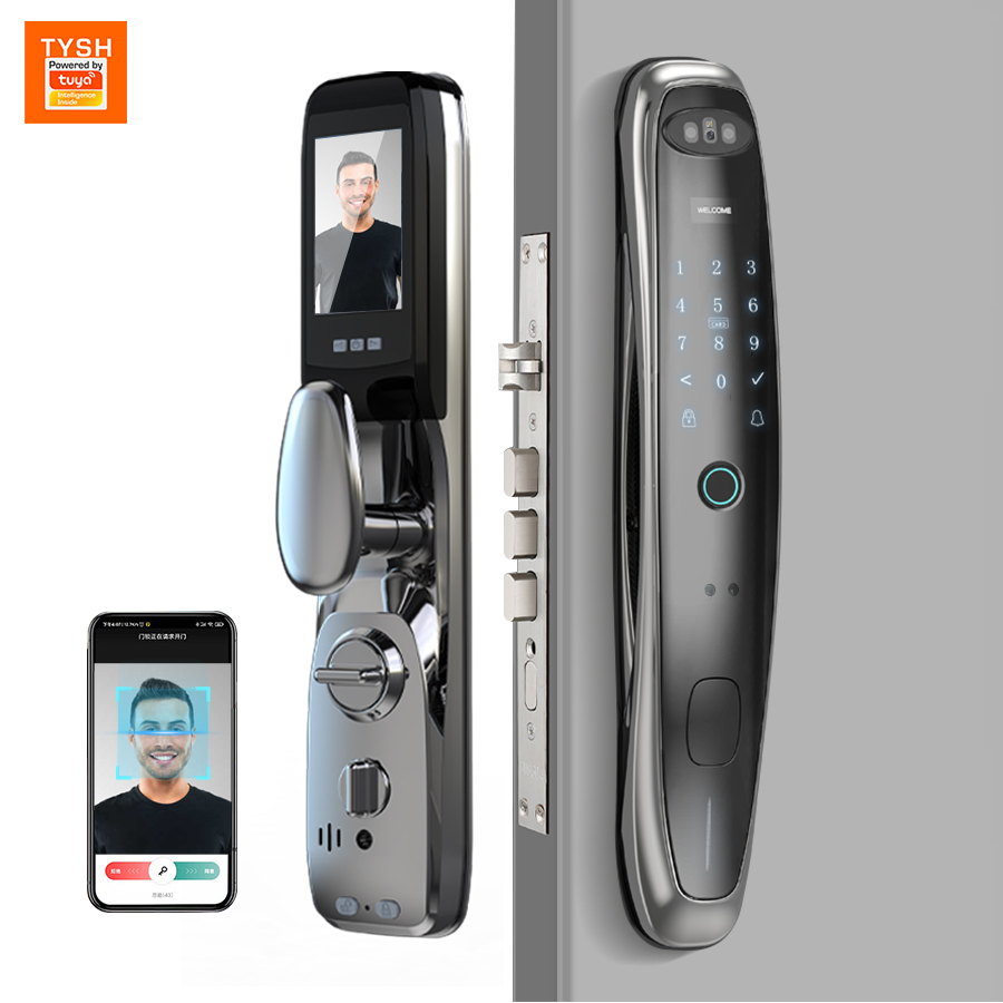 Smart Door Lock Wifi - กล้องวงจรปิด Tuya WiFi พร้อมระบบล็อคประตูอัจฉริยะ ระบบจดจำใบหน้า 3