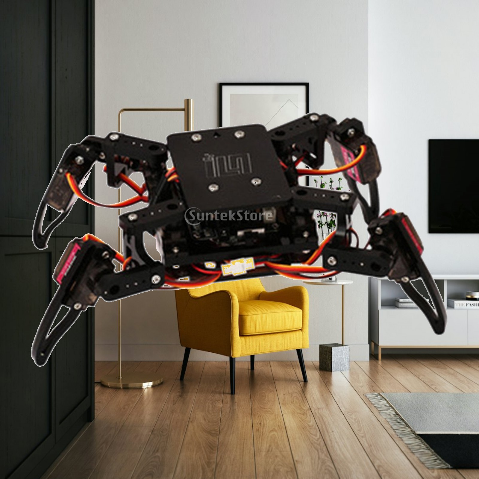 Stem Robotics Kit - ชุดหุ่นยนต์สี่ขา STEM หุ่นยนต์คลาน หุ่นยนต์โปรแกรมได้ ของเล่นหุ่นยนต์ โปรเจกต์สำหรับของขวัญวันเกิด