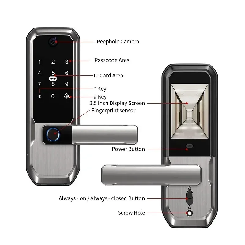 ล็อคประตูอัจฉริยะ Tuya WiFi พร - Smart Door Lock Wifi บทวิจารณ์และราคา
