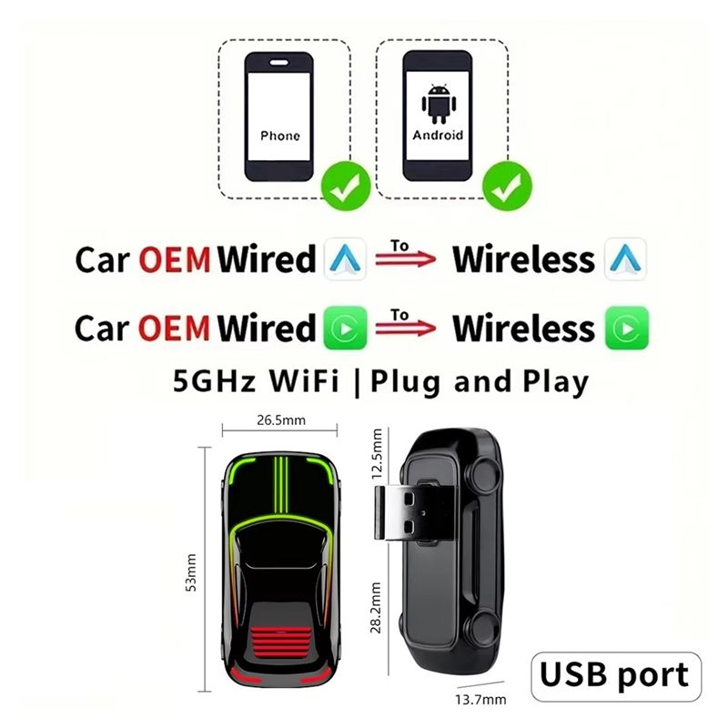 อะแดปเตอร์คาร์เพลย์ไร้สาย กล่อ - Wifi Smart Plug บทวิจารณ์และราคา