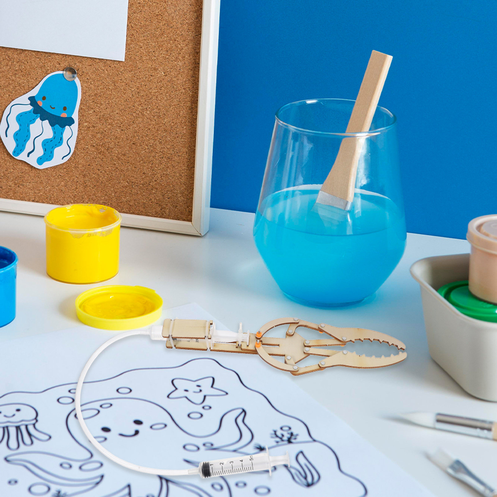 ชุดประกอบแขนกลไฮดรอลิก DIY สำห - Stem Robotics Kit บทวิจารณ์และราคา
