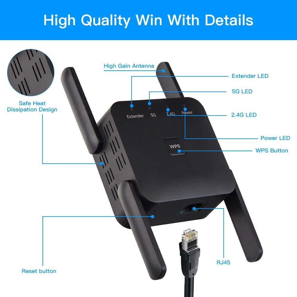 ตัวขยายช่วงสัญญาณไร้สาย1200Mbp - Wifi Smart Plug บทวิจารณ์และราคา