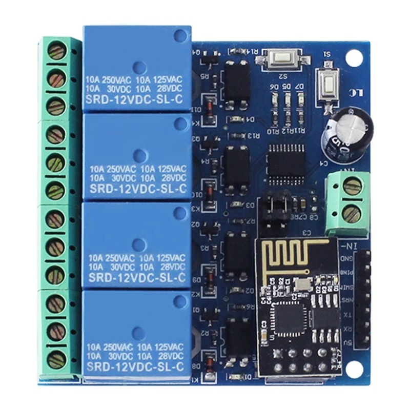 ESP8266 ESP-01 4-way WiFi โมดู - Esp8266 Relay Module บทวิจารณ์และราคา