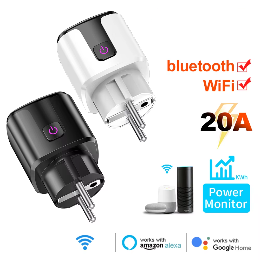 ปลั๊กอัจฉริยะ 20A EU รองรับ Wi - Wifi Smart Plug บทวิจารณ์และราคา