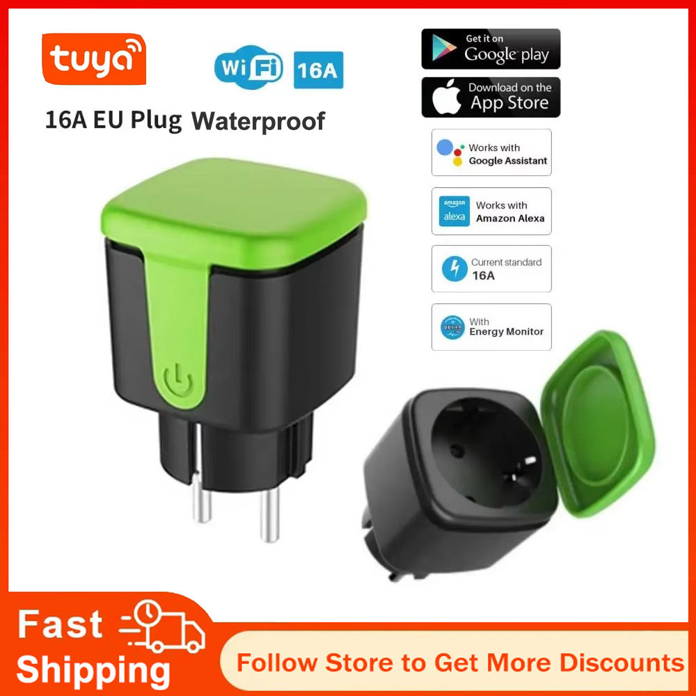 ปลั๊กไฟอัจฉริยะ Tuya EU 16A Wi - Wifi Smart Plug บทวิจารณ์และราคา
