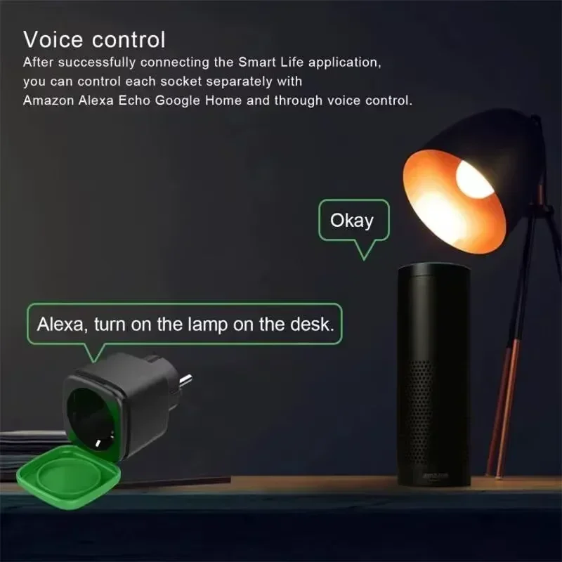 ปลั๊กไฟอัจฉริยะ Tuya EU 16A Wi - Wifi Smart Plug บทวิจารณ์และราคา