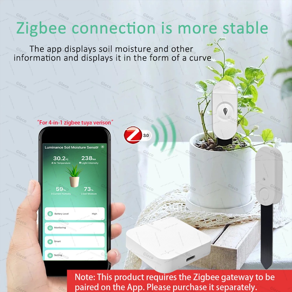 เซ็นเซอร์วัดความชื้นในดิน Zigb - Smart Home Automation Kit บทวิจารณ์และราคา