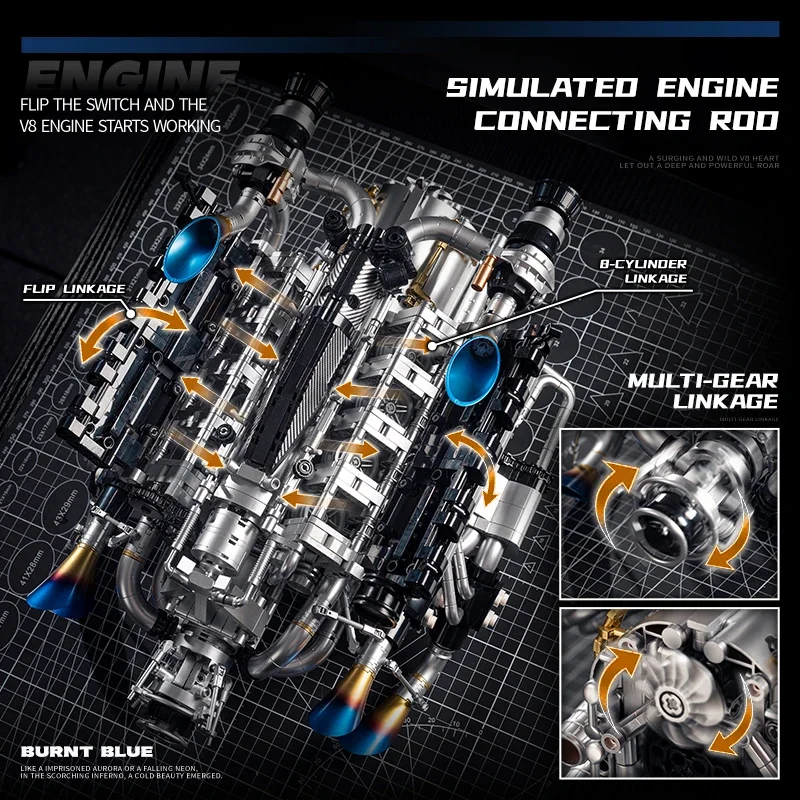 ชุดประกอบเครื่องยนต์ V8 สำหรับ - Stem Robotics Kit บทวิจารณ์และราคา