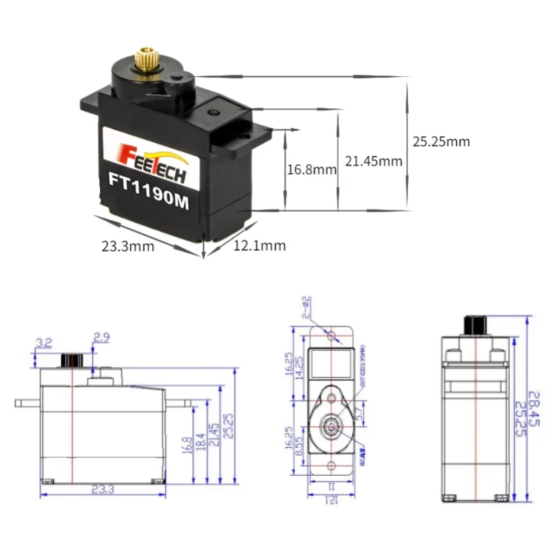 FEETECH FT1190M 4.8-6v 3.5kg ม - Microcontroller Kit บทวิจารณ์และราคา
