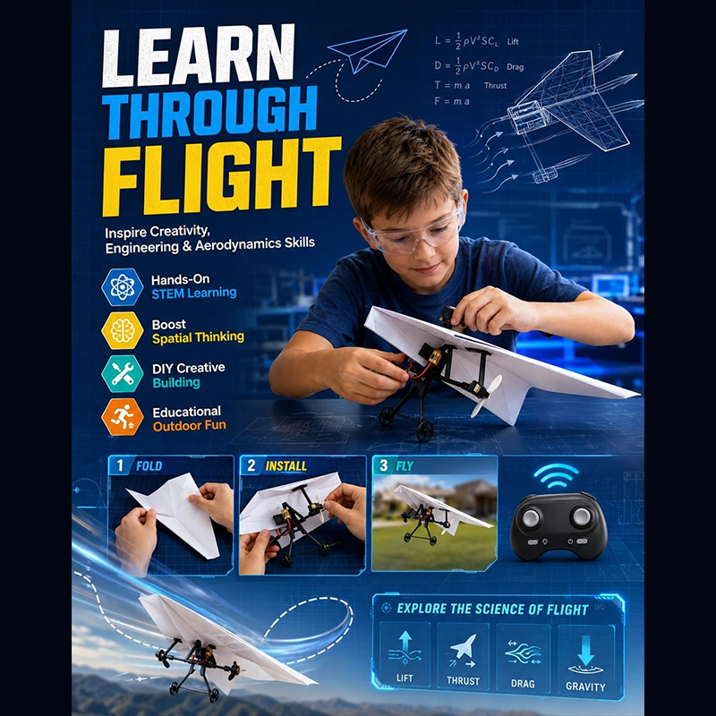 ชุดเครื่องบินกระดาษ RC พร้อมไจ - Microcontroller Kit บทวิจารณ์และราคา