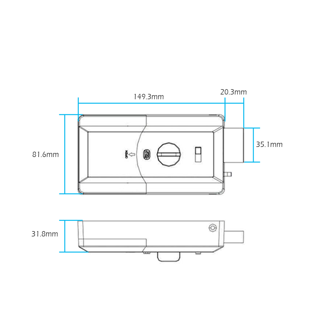 สมาร์ทกันน้ำประตูขอบล็อค,บลูทู - Smart Door Lock Wifi บทวิจารณ์และราคา