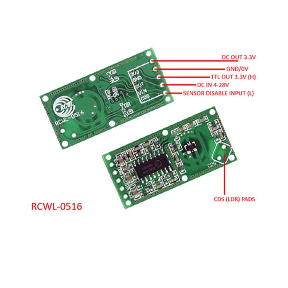 5PCS RCWL-0516 Motion Detectio - Esp8266 Relay Module บทวิจารณ์และราคา
