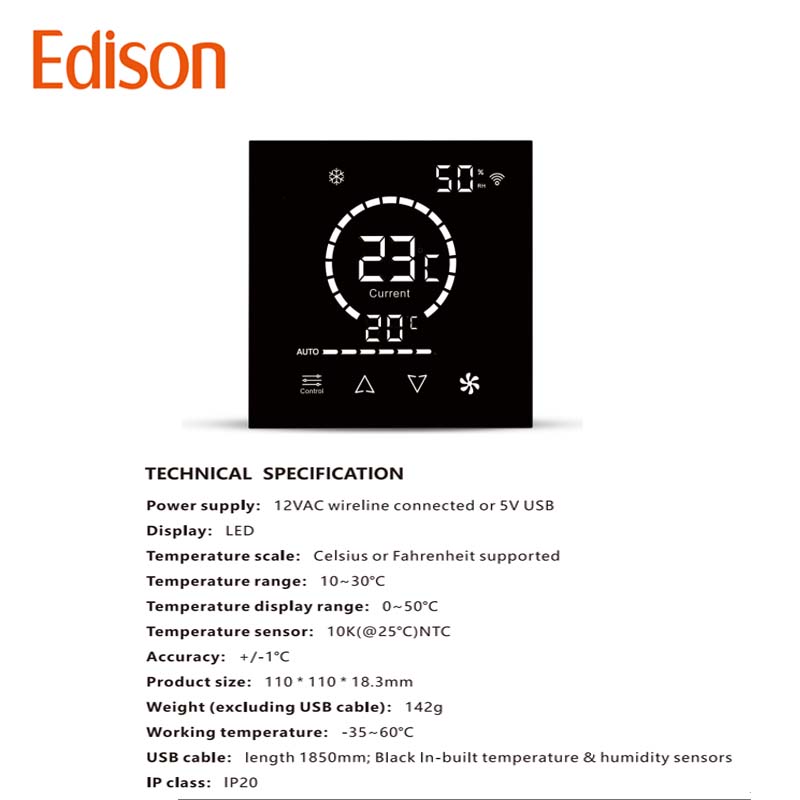 เทอร์โมสตัทควบคุมอุณหภูมิแบบยื - Wifi Thermostat บทวิจารณ์และราคา